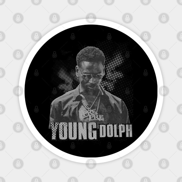 Young dolph Illustrations Magnet by Degiab